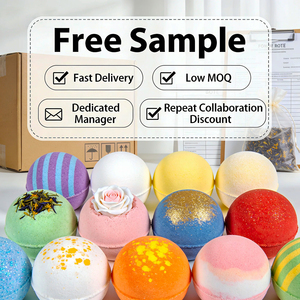 Bomba de baño con aroma floral OEM, juego de regalo hecho a mano, bolas de baño de sal, bombas de baño de limpieza corporal coloridas para adultos orgánicas, bombas de baño para el cuidado de la piel - Product Image 3