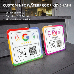 Porte-clés NFC RFID en époxy 1k personnalisable, prix usine, paiement ISO, 13,56 MHz, étanche, carte de visite, contrôle d'accès, adhésion - Product Image 2
