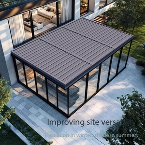 <span class=keywords><strong>Toldo</strong></span> <span class=keywords><strong>Retráctil</strong></span> Deslizante para Techo, Marco de Aluminio y Vidrio, Tragaluz Automatizado, Paneles de <span class=keywords><strong>Toldo</strong></span> de Aluminio Impermeables - Product Image 2