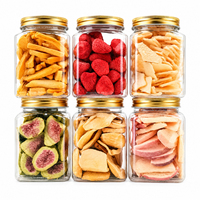 Op maat gemaakte gevriesdroogde gemengde fruit/poeder/groente/blokjes OEM aardbeimixen gezonde snacks handgemaakte fabriekslevering blikjes verpakking