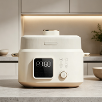 Cuisinière à pression électrique intelligente numérique multifonctionnelle 5L avec revêtement antiadhésif, cuve intérieure pour cuire le riz