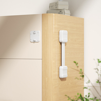 Loquet de sécurité réglable multi-usages pour bébé, pour réfrigérateur, armoire, tiroir, poubelle, sans perçage, adhésif