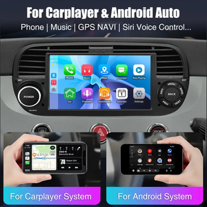 Autoradio Android da 7 Pollici per <span class=keywords><strong>Fiat</strong></span> 500 2007-2015 | Lettore Multimediale con Navigazione GPS e Touch Screen - Product Image 5