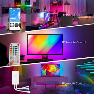 5V USB RGB Smart LED Strip Light Bluetooth APP 24‑Key IR Remote Control Flexible <b>TV</b> <b>Backlight</b> Ambient Decor LED Tape - Product Image 4