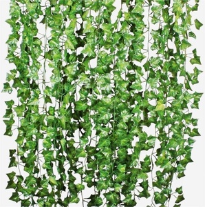 84ft 12 Pack Artificielle Lierre Guirlande Faux Feuille Plantes Vigne pour Fête De Mariage Jardin Cuisine En Plein Air Vert Suspendu Feuilles Guirlandes - Product Image 4
