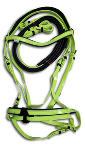 Conjunto de Brida y Cabestro para Caballo de PVC Impermeable Personalizable al por Mayor, con Cuerda Suave y Duradera, Equipo de Carreras Ecuestres, Marca HE5600 - Product Image 4
