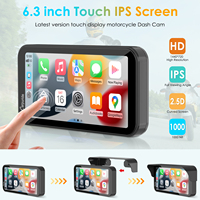 Carpuride W603 Navigation GPS pour moto, CarPlay, Android Auto, écran intelligent avec écran tactile de 6,3 pouces, garantie 1 an, WIFI, BT