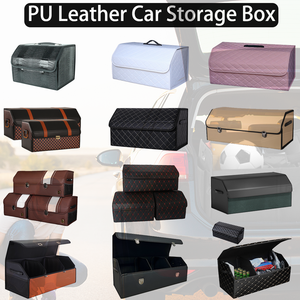 Organizador de Maletero de Coche de Cuero PU, Organizador de Maletero Premium Impermeable, Plegable y Resistente con Tapa - Product Image 6