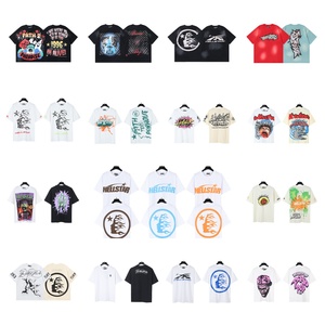 Chất Lượng Hàng Đầu Địa Ngục Bông Sao Với Thẻ Người Đàn Ông Của Địa Ngục Sao Đường Phố Mặc Áo Thun Rửa Nước 1to 1 T-Shirt Tee Quần Áo Bán Buôn - Product Image 6