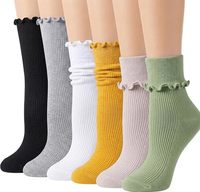 Chaussettes fines d'hiver pour femmes en élasthanne respirantes, compression CLASSE 2, motif en dentelle à volants, imprimé numérique, motif dessiné à la main