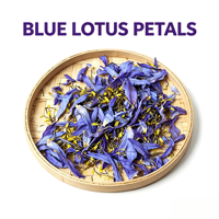 Pétales de lotus bleu naturels séchés en vrac, directement de l'usine, Nymphaea Caerulea, matière première pour tisane, vente en gros