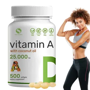 Cápsulas de vitamina A Softgel personalizadas de marca própria apoiam visão saudável e sistema imunológico
