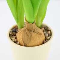 Tanaman Tulip Sutra Buatan yang Indah dalam Pot, Mirip Asli untuk Dekorasi Pernikahan, Rumah, Kantor, dan Perlengkapan Fotografi