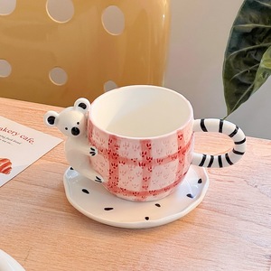 Wholesale 3D Koala Ceramic Mug Cute Rabbit Coffee <b>Cup</b> and <b>Saucer</b> Personalized Tea <b>Cup</b> Set - Product Image 5