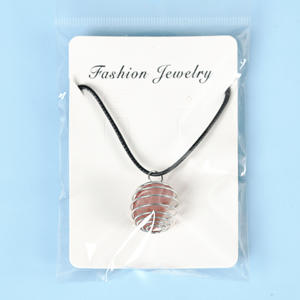 Pendentifs en cristal de pierre précieuse naturelle, fil d'argent enveloppé, pendentifs en cristal de pierre de quartz clair brut - Product Image 4