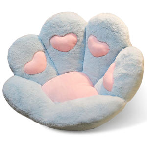 Cojín de Asiento con Forma de Pata de Gato de Tela de Felpa Suave, Cojín de Suelo <span class=keywords><strong>para</strong></span> Sillas de Computadora <span class=keywords><strong>para</strong></span> Juegos - Product Image 2