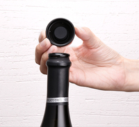 Vente en gros bouchon de bouteille de vin rouge sous vide bouchon de bouteille de champagne scellé en silicone outils de barre bouchon de vin sous vide pour conserver la fraîcheur