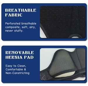 Ceinture de soutien inguinal réglable avec coussinets de compression amovibles en mousse PU double face, ceinture élastique pour hernie, idéale printemps/été - Product Image 6