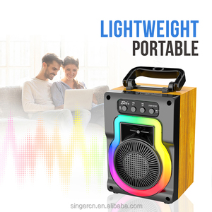 ZQS14102 Mini microphone intégré Audio Portable chant à la maison karaoké famille sans fil BT haut-parleur Portable extérieur avec micros - Product Image 5