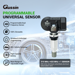 Sistema di Monitoraggio della Pressione degli Pneumatici <span class=keywords><strong>TPMS</strong></span> Gussin con Batteria ad Alta Capacità, Universale, Programmabile, 315/433 MHz, Sensore MX Digitale - Product Image 2