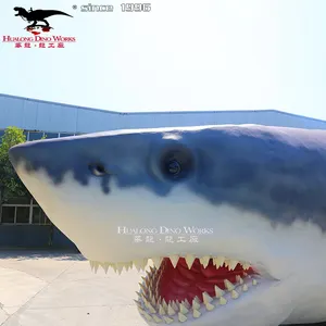 Akuarium Organisme Laut Animatronik Hewan Laut Hiu Raksasa Megalodon