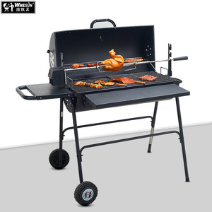 Griglia BBQ Moderna Stile Americano per 5 Persone, per Esterni, Villa e Cortile, in Metallo a Carbone - Product Image 4