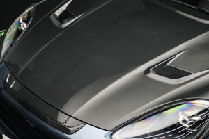 Pour Porsche Cayenne 2018 2019 2020 2021 <span class=keywords><strong>2022</strong></span> 2023 9Y0.1 Capot en <span class=keywords><strong>fibre</strong></span> de carbone de style MSY amélioré et panneau décoratif avant du capot - Product Image 5