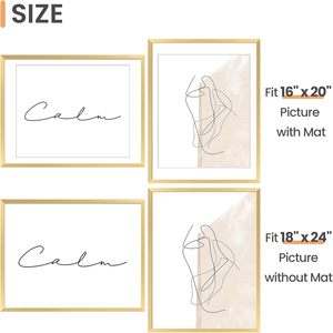Aluminum <b>Frame</b> Wall <b>Mount</b> <b>A2</b> A3 A4 Metal Photo <b>Frame</b> <b>with</b> Plexiglass Backing for Hanging Poster Artworks Photos - Product Image 5