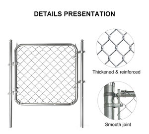Clôture en fil barbelé en promotion, panneaux de clôture sur mesure, panneaux de clôture à mailles losangées robustes pour l'extérieur, pour l'isolation régionale - Product Image 5