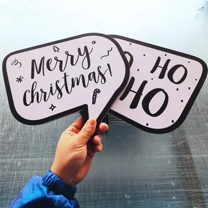5Mm Uv Printed Pvc Foam Board Christmas Photo Booth Props Signs For Christmas