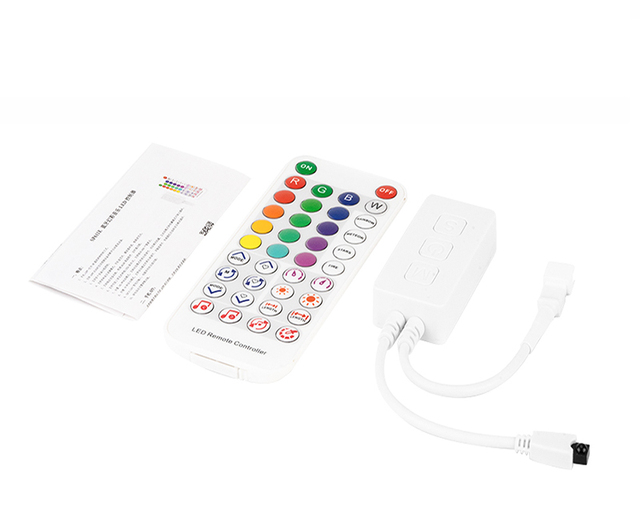 WS2811 WS2812B Controller Music BT App IR38 Keys Built in Mic for WS2812 Addressable LED Light Strip Remote Controller