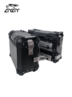 Top case latéral pour moto en alliage d'aluminium de 35 litres