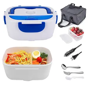 110v-220v USB Rechargeable Electric Heated Lunch Boxes Food Warmer Household Food Container