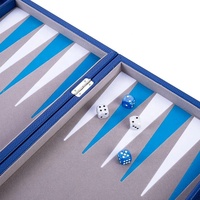 Jeu de backgammon classique de 15 pouces avec étui, pour 2 joueurs, guide de stratégie optimal, jeu de backgammon