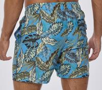 Short de bain décontracté pour homme, taille mi-haute, 100 % polyester, avec cordon de serrage, œillets, séchage rapide, idéal pour la plage et le surf