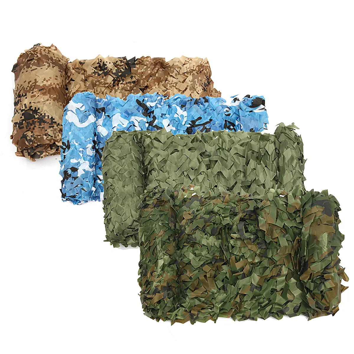 Red de camuflaje militar de tamaño personalizado, tela Oxford resistente a las roturas, para caza en el desierto