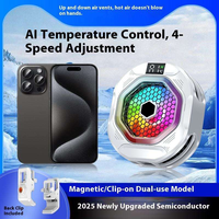 Refroidisseur de téléphone à semi-conducteurs AntarcChill 4 modes, magnétique/à clipser, 2-en-1, ventilateur turbo silencieux -9 ℃   Freezing pour iPhone Android