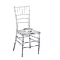 Moderne Chiavari Outdoor-Esszimmerstühle Großhandel Acryl Ghost Plastik Hochzeitsstühle Stapelbare Plastik-Esszimmerstühle für Veranstaltungen