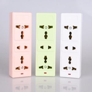 Aulipur 8-hole Tri-color Industrial Plastic Power Strip PCB <strong>Socket</strong> with Indicator Light 2 Outlets 10A Hospital Extension <strong>Socket</strong> - Product Image 4