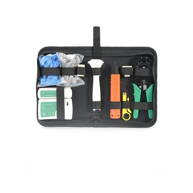 computer network and computer maintenance repair crimp service tool kit bag cable for rj45