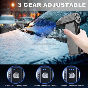 Souffleur d'air portable DIY, pistolet souffleur, sèche-cheveux, charge rapide pour les hôtels en plein air et les vacances, pour les voitures, autres outils de nettoyage de voiture - Product Image 4