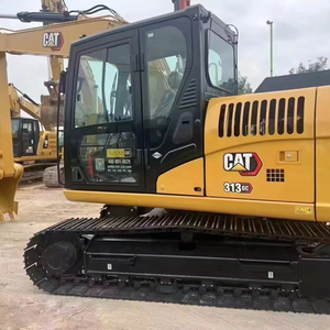 Pelles sur chenilles d'occasion Caterpillar certifiées CE avec godet CAT313GC d'occasion Mini bonne performance de 13 tonnes d'occasion - Product Image 1