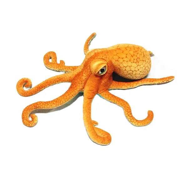 Customize OEM Sea Animals Octopus Stuffed Toy with Simulation Color Pattern Printed and Soft Plush Velboa Fabric for China Manuf