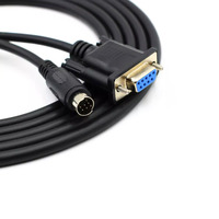 Cable de programación PLC Mitsubishi adecuado para descarga de PLC de la serie FX Cable de programación de puerto serie RS232 Línea de descarga de PLC DB9