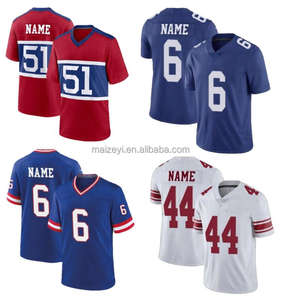 Migliore Qualità Personalizzata # 6 Jaxson Dart # 44 Cam Skattebo # 51 Abdul Carter # Maglia da Football Americano 97 Dexter Lawrence II Cucita - Product Image 1