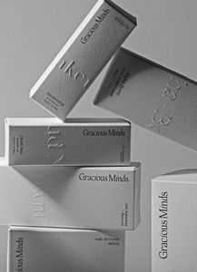 Boîte en papier gaufré de couleur blanche pour l'emballage de produits cosmétiques, emballage en carton, boîte cadeau, boîte en papier texturé pour bougies - Product Image 6