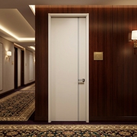 Portes en MDF de couleur bois cerisier foncé pour chambre à coucher intérieure, pour aménagement rétro