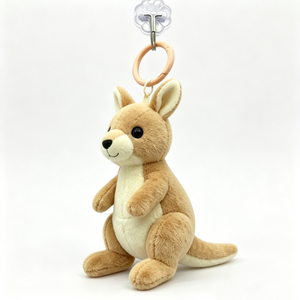 Customized Australian souvenir keychain,Kangaroo plush accessory for bags,Small plush toy gift for kids - Product Image 4