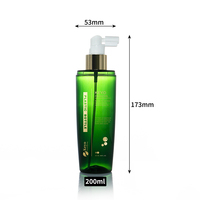 Flacon pulvérisateur en plastique PET de 200 ml avec pompe à brume fine, rechargeable, pour lotion, shampoing, parfum, emballage pour cheveux et cuir chevelu
