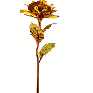 Fleur artificielle en feuille d'or irisée personnalisée OEM pour décorations de fête, parfaite pour Noël et la Saint-Valentin - Product Image 4